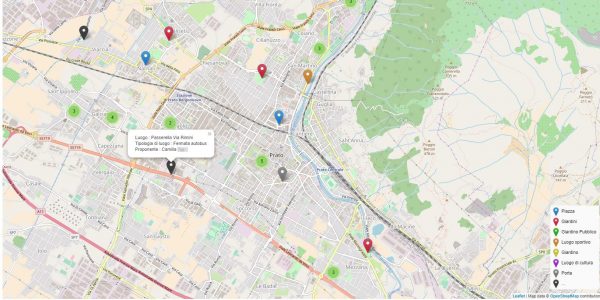 Experience of cocreation of open data in the city of Prato, Italy.