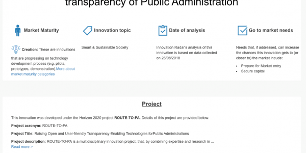 A new open data platform for enhancing transparency of Public Administration